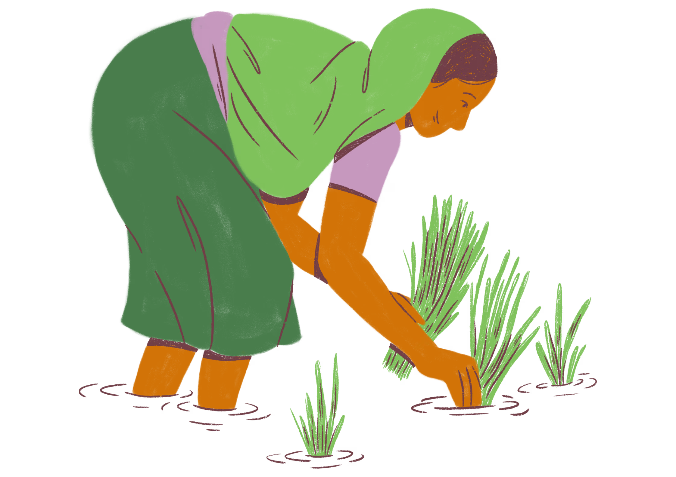 Family prayer illustration